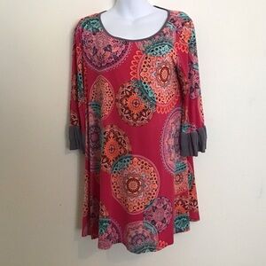 Colorful Bohemian Tunic Dress